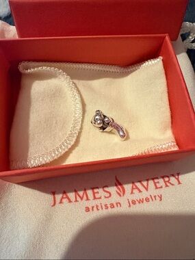 James Avery Rare Retired Silver Teddy Bear Charm - Shiny Sterling Finish